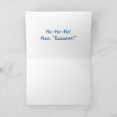 SAN T-REX komt naar de stad! (glans) door Jeff Wil Feestdagen Kaart (Binnen)