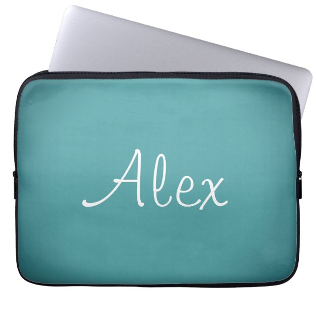 San Telmo Alluring Aqua Laptop Sleeve (Voorkant)
