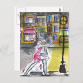 San Telmo Night - Tango Briefkaart (Voorkant / Achterkant)