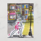 San Telmo Night - Tango Briefkaart (Voorkant)