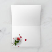  San Valentín con purpurina y rosas  Kaart (Binnen)