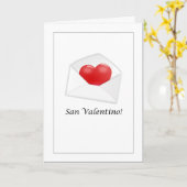 San Valentino - Prettig Valentijnsdag Italiaans Kaart (Gele Bloem)