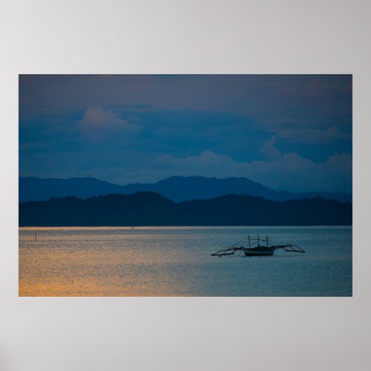 San Vicente Palawan Sunset Poster (Voorkant)