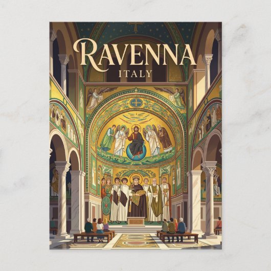 San Vitale Basiliek Italië Briefkaart (Voorkant)