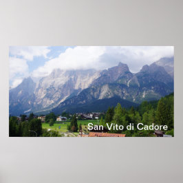 San Vito di Cadore Italië Poster