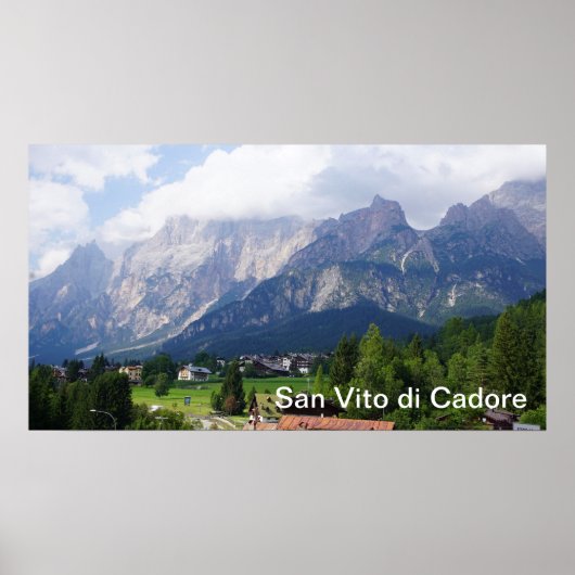 San Vito di Cadore Italië Poster (Voorkant)