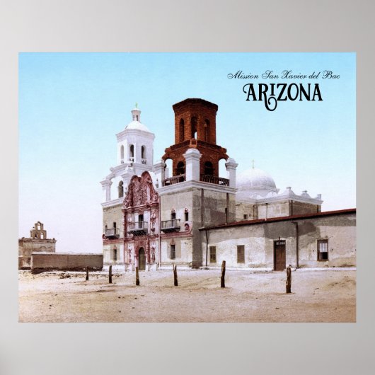 San Xavier del Bac, Arizona Poster (Voorkant)