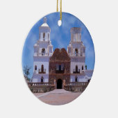 San Xavier del Bac Mission - Tucson, AZ Keramisch Ornament (Rechts)