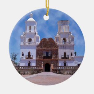 San Xavier del Bac Mission - Tucson, AZ Keramisch Ornament