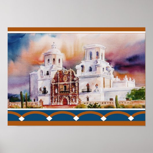 San Xavier Mission Poster (Voorkant)