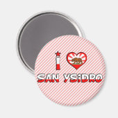 San Ysidro, Californië Magneet (Voorkant / Achterkant)