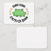 Sana Colita de Rana Cadeaubehuizingen Notitiekaartje (Voorkant / Achterkant)