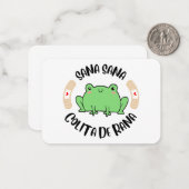 Sana Colita de Rana Cadeaubehuizingen Notitiekaartje (Voorkant / Achterkant in situ)