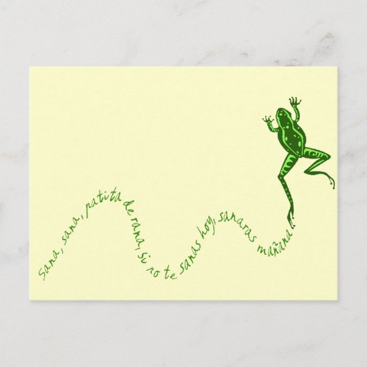 Sana rana briefkaart (Voorkant)