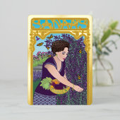 Sanaa's Garden Folie Vakantie Kaart (Staand Voorkant)