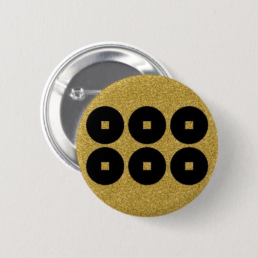 Sanada 6monsen Button (Voorkant /achterkant)