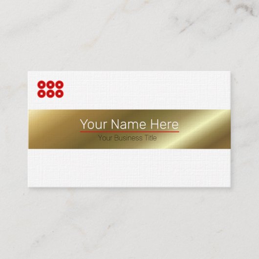 SANADA YUKIMURA:Business Card Visitekaartje (Voorkant)