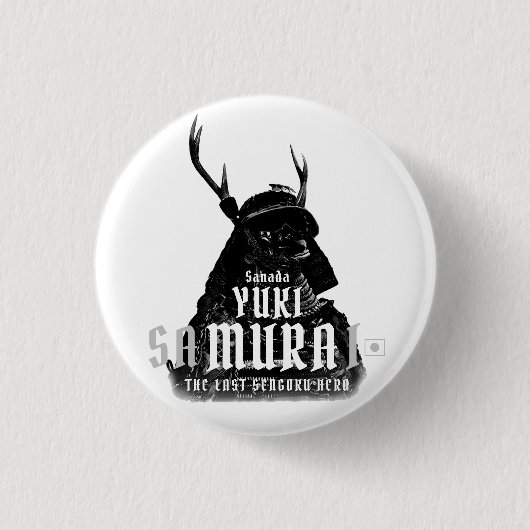 SANADA YUKIMURA (Donkere versie) Ronde Button 3,2 Cm (Voorkant)
