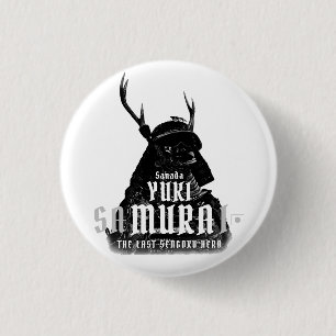 SANADA YUKIMURA (Donkere zver) Ronde Button 3,2 Cm
