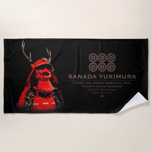 SANADA YUKIMURA (Red ver.) Strandlaken (Voorkant)