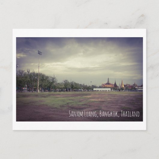Sanam luang Thailand  briefkaart (Voorkant)
