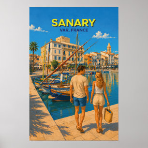 Sanary – Oude Reisposter Poster