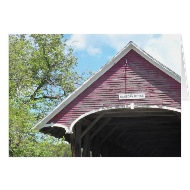 Sanborn Covered Bridge- Vermont (Voorkant Horizontaal)