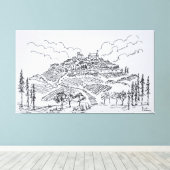 Sancerre Vineyards | Loire Valley, Frankrijk Canvas Afdruk (Insitu (Houten vloer))