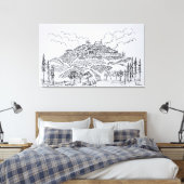 Sancerre Vineyards | Loire Valley, Frankrijk Canvas Afdruk (Insitu (Slaapkamer))