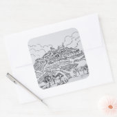 Sancerre Vineyards | Loire Valley, Frankrijk Vierkante Sticker (Envelop)