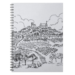 Sancerre Wijngaarden Loire Vallei, Frankrijk Notitieboek