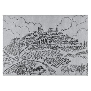 Sancerre Wijngaarden Loire Vallei, Frankrijk Snijplank