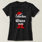 Sancha Claus Grappig Kerst shirt (Design voorkant)