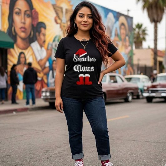 Sancha Claus Grappig Kerst shirt