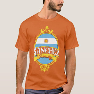 Sanchez familie Argentijnse vlag T-shirt