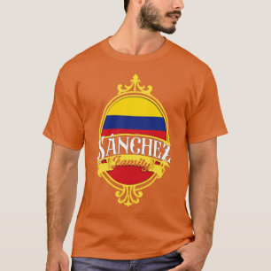 Sanchez Familie Colombiaanse vlag T-shirt