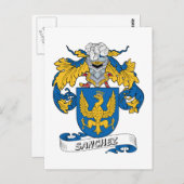Sanchez Family Crest Briefkaart (Voorkant / Achterkant)