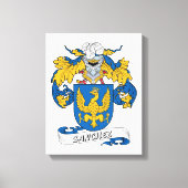 Sanchez Family Crest Canvas Afdruk (Voorkant)