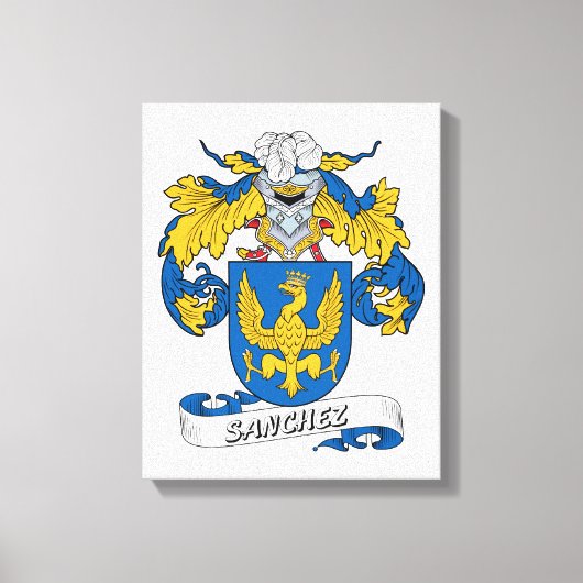 Sanchez Family Crest Canvas Afdruk (Voorkant)