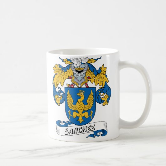 Sanchez Family Crest Koffiemok (Rechts)