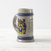 Sanchez Family Crest Stein Bierpul (Voorkant links)