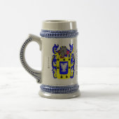 Sanchez Family Crest Stein Bierpul (Links)
