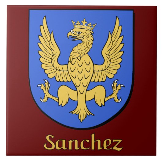 Sanchez Family Shield Decoratieve Tegel Tegeltje (Voorkant)