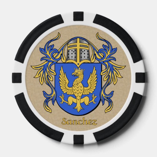 Sanchez Heraldic Arms Pokerchips (Voorkant)