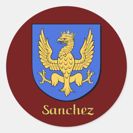 Sanchez Historical Family Shield Stickers (Voorkant)