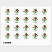 Sanchez Mexican National Seal Ronde Sticker (Vel)