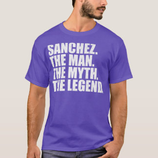 Sanchez Naam Sanchez Voornaam T-shirt