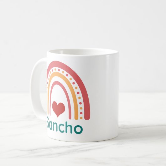 Sancho  Boho Rainbow Koffiemok (Voorkant links)
