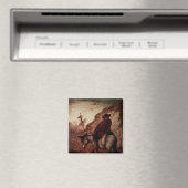 Sancho en Don Quixote, 19e eeuw Magneet (Insitu (Vaatwasser))