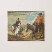 Sancho Panza, Don Quixote van Honore Daumier Legpuzzel (Horizontaal)